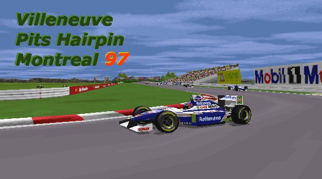 Villeneuve at Montreal Pits Hairpin